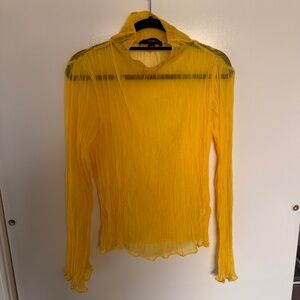 Ellery Sheer Crinkle Top